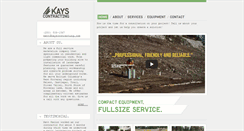 Desktop Screenshot of kayscontracting.com