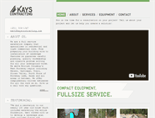 Tablet Screenshot of kayscontracting.com